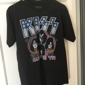 Kiss Black and Blue Graphic Tee